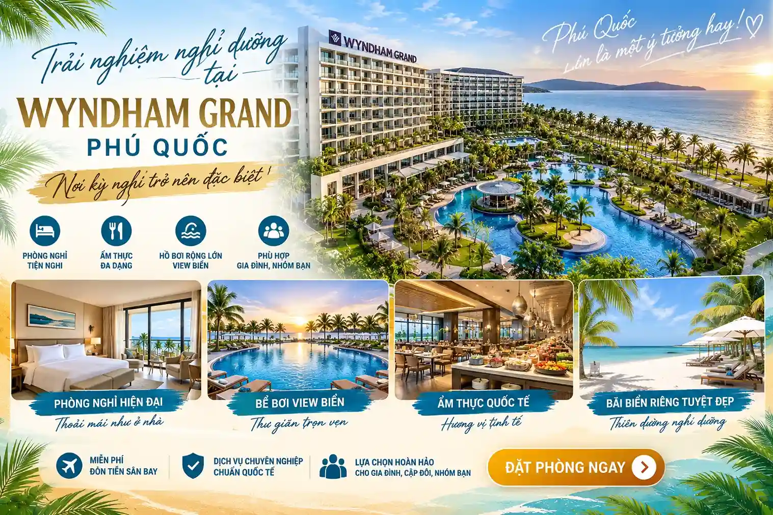 Combo Wyndham Grand Phú Quốc - VinOasis